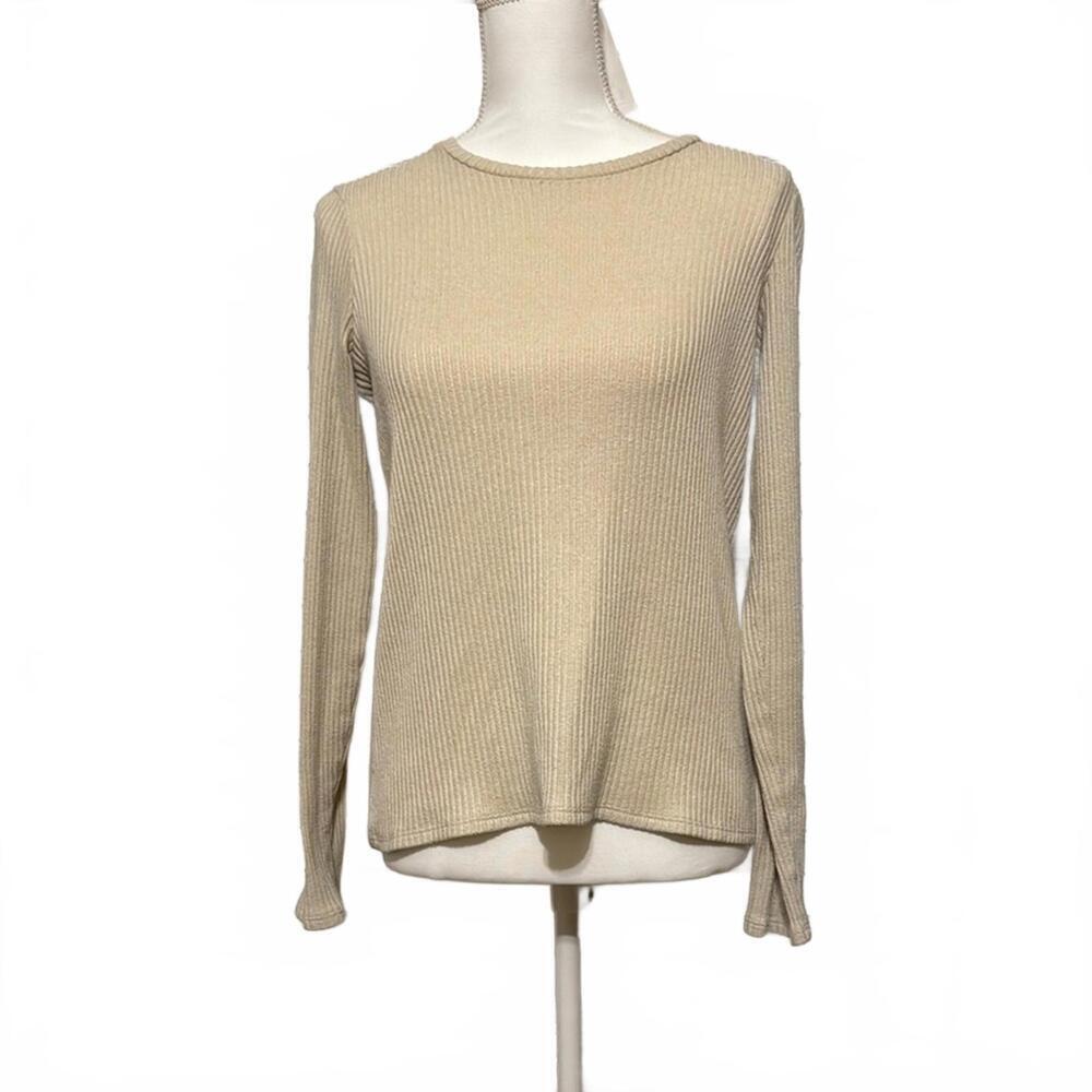 American Eagle Soft Ribbed Long Sleeve Top